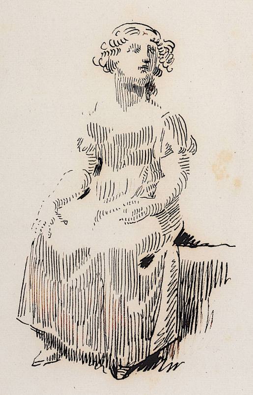 Sitting girl