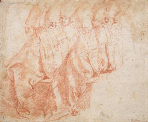 Eight seated bishops