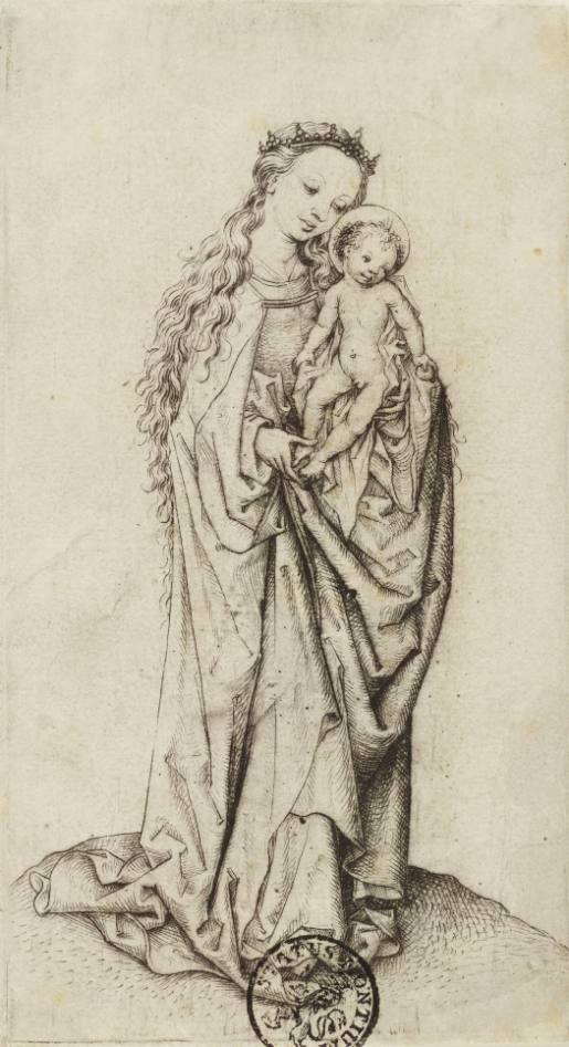 Mary with the Child Holding an Apple