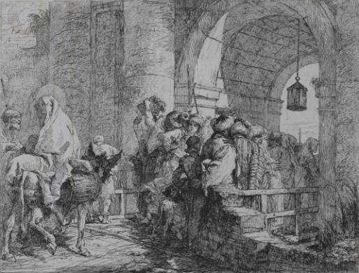 The Holy Family Reaching a Town Gate