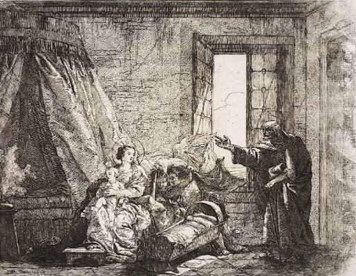 Joseph Urging Maria to Flee