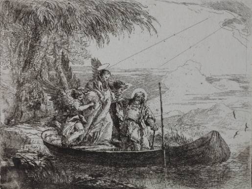 The Holy Family Climbing into a Boat