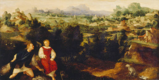 Tobias with the Angel in a Landscape