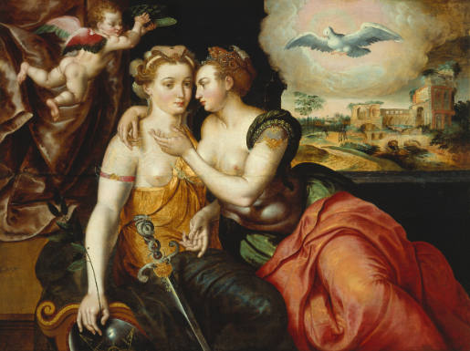 The Kiss of Peace and Justice - Allegory