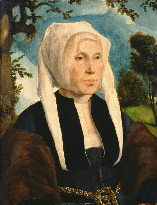 Portrait of a Woman with a White Cap