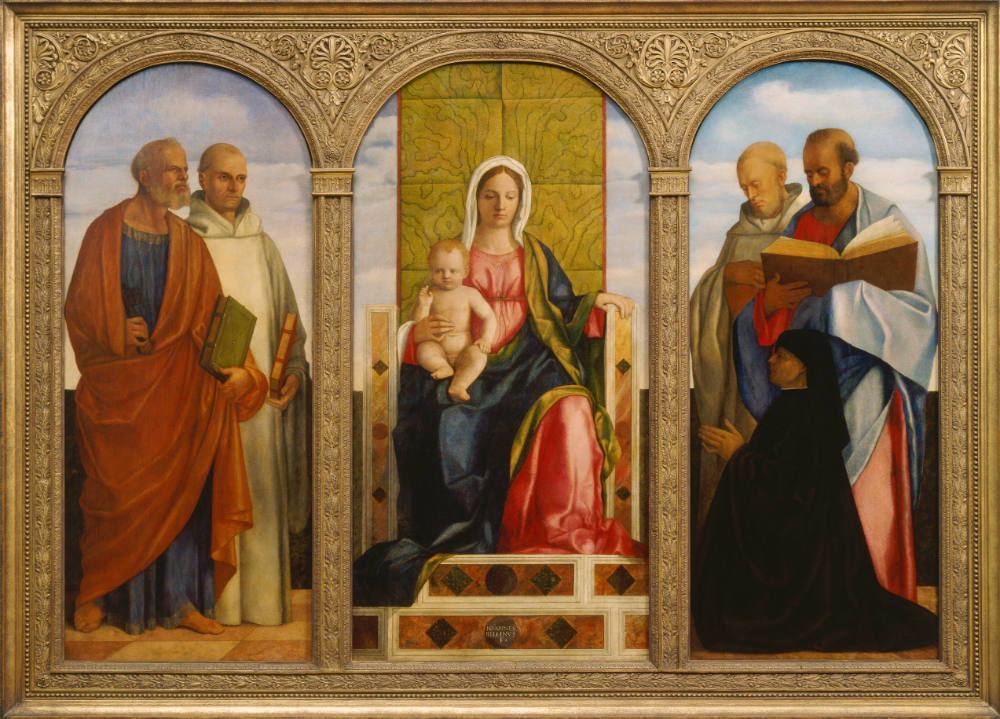 Altarbild mit Madonna, Stifter und Heiligen