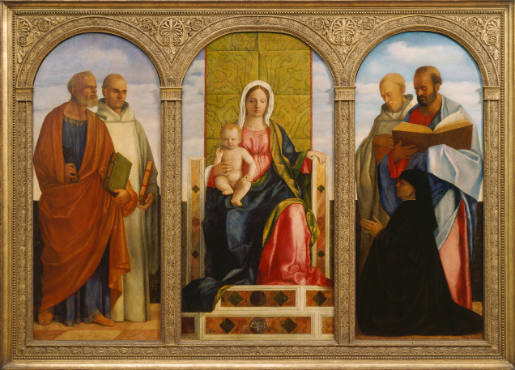 Altarpiece with Madonna, Donor and Saints