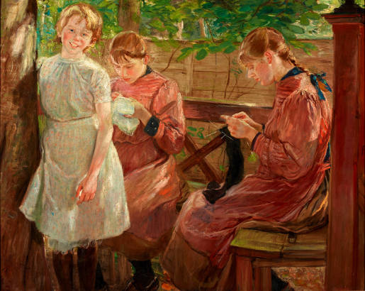 In the Arbour (The Artist's Daughters)