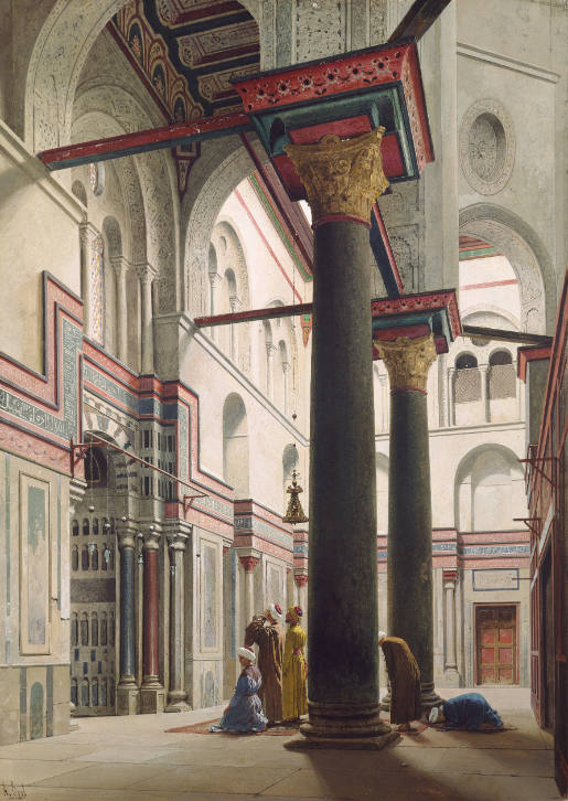 Interior of the Kalaun-Mosque in Cairo