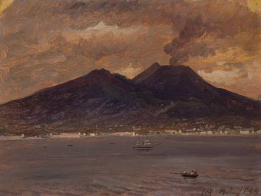 View of Mount Vesuvius (study)