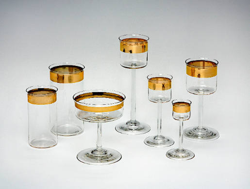 Drinking glasses from the "Wertheim" service