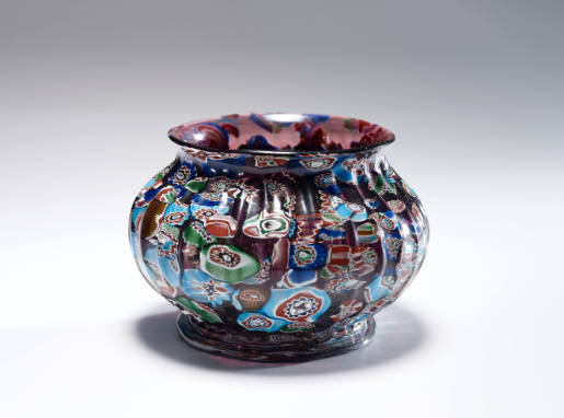 Mosaic glass bowl