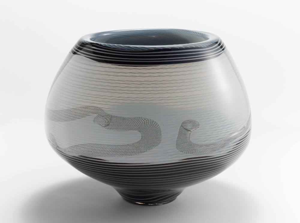 Fadenglas-Vase