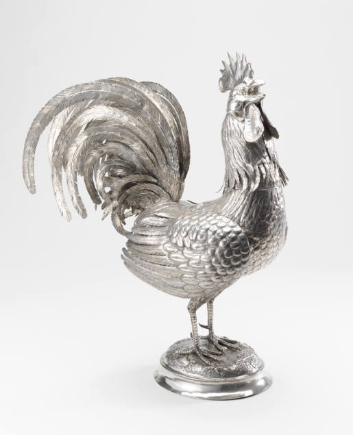 Centrepiece in the Shape of a Cockerel