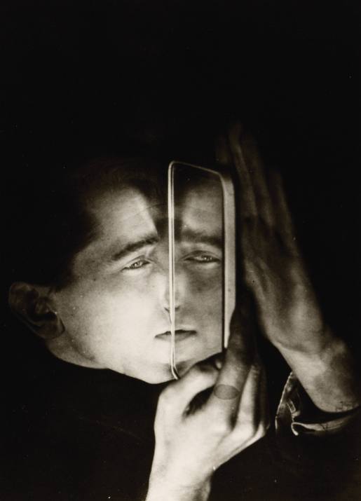 Albert Braun mit Spiegel