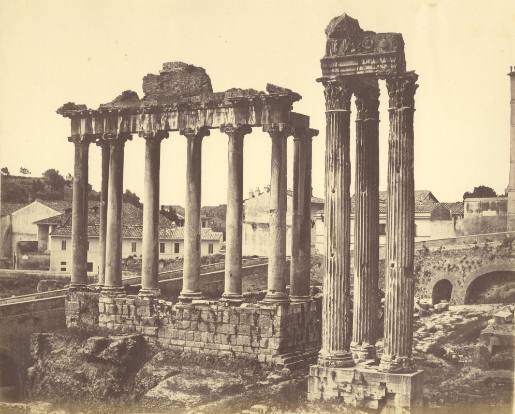 Ohne Titel (Forum Romanum mit Tempel des Saturn und Vespasianstempel, Rom)