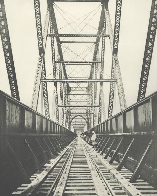 Pont de Kentucky et Indiana, Vue Intérieure, L. Le Rond: Les Travaux publics de l´Amerique du Nord