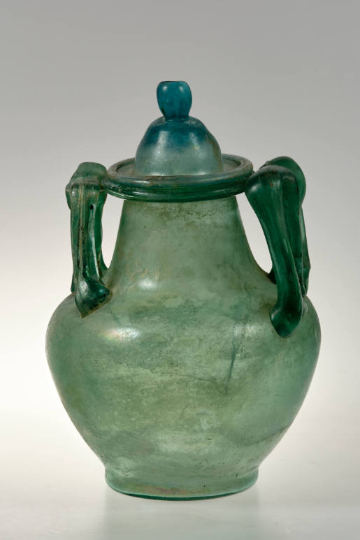 Funerary urn with lid