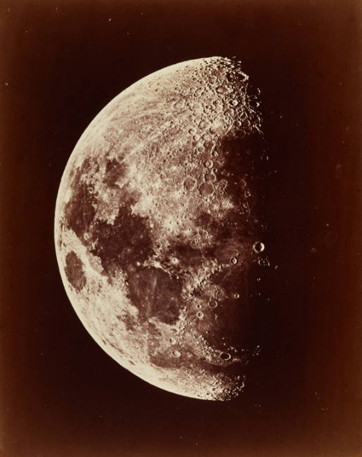 Photo of Moon, Gt. Melbourne Telescope, Date Sep 1/73 Moons Age 9-0 days