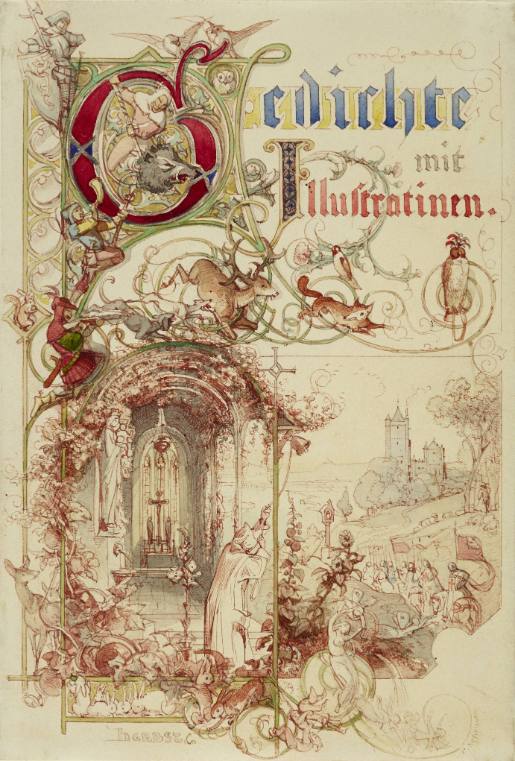 Motif for an intertitle page in the "Künstler-Album" (Artists' Album)