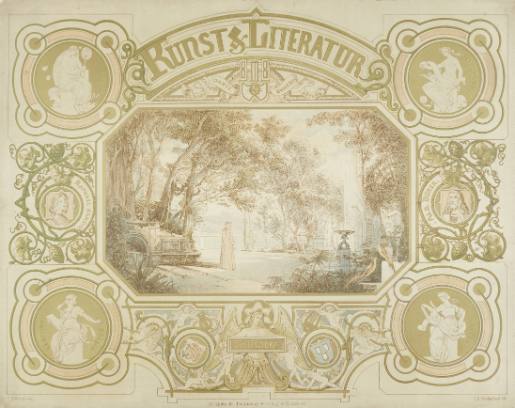 Motif for the title page of the volume "Kunst & Literatur. Düsseldorf" (Art & Literature. Düsseldorf)