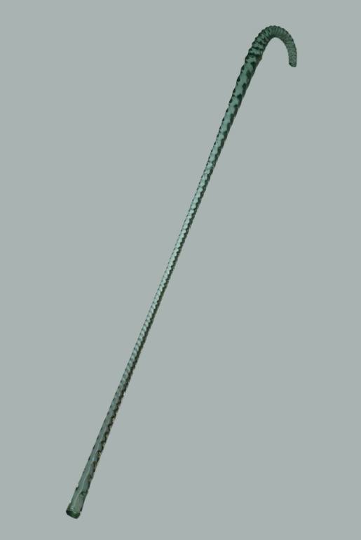 Glass walking cane