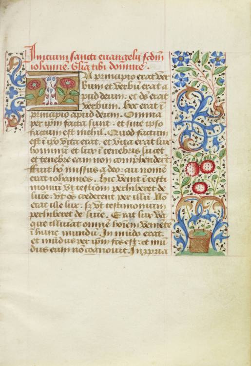 Text page with the Beginning of the Gospel of John