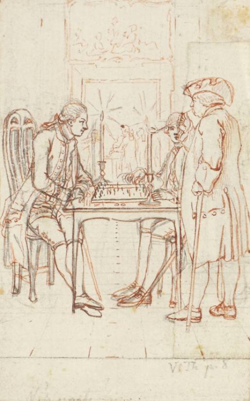 Gros Playing Chess