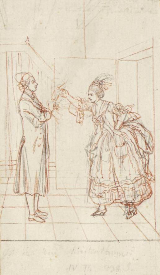 Gros Arguing with His Wife