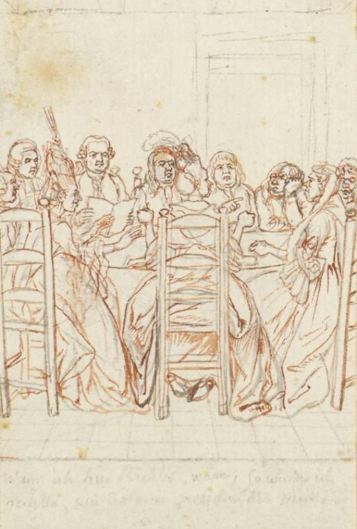 The Family Arguing about the Testament of the Deceased