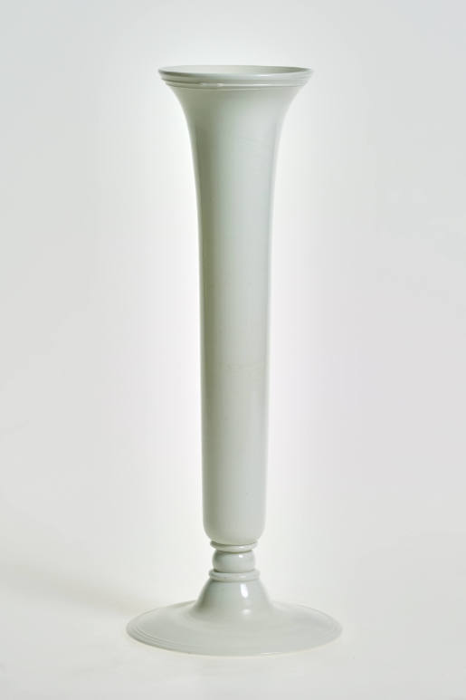 White footed vase