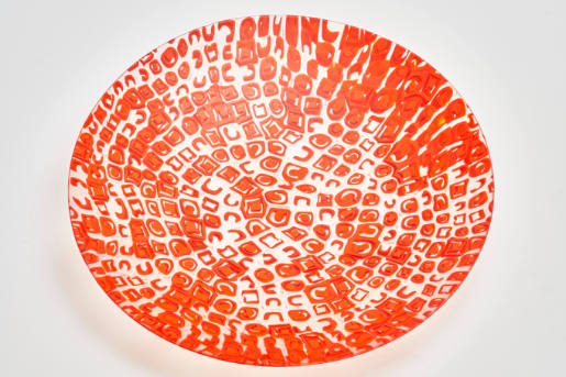 "murrine rosso" bowl