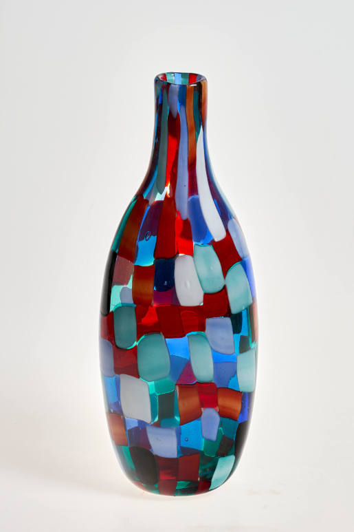 "pezzato" (brindled) bottle-shaped vase