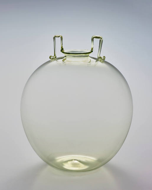 Spherical vase with small handles