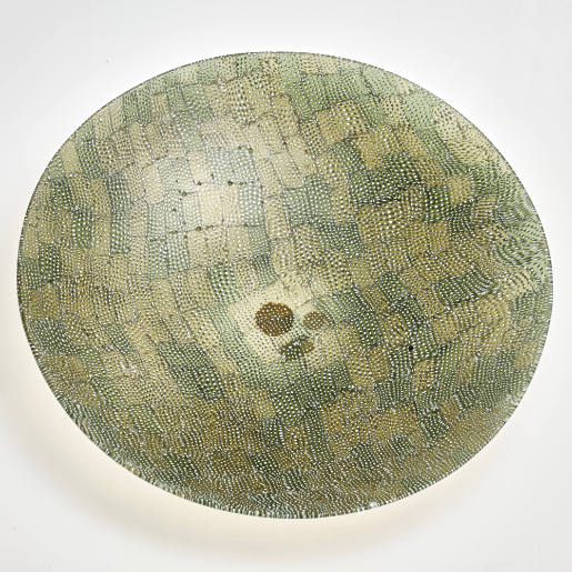 Mosaic glass bowl "a faraona" (guinea fowl)