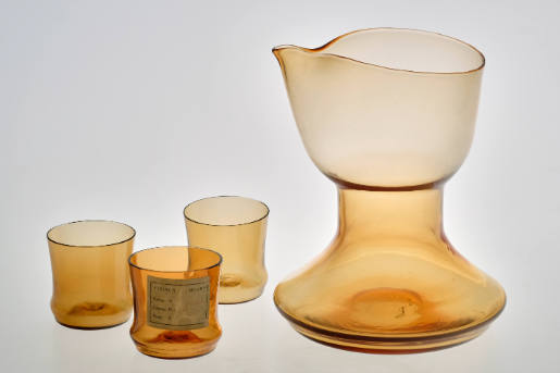 Drinking set with carafe and six cups