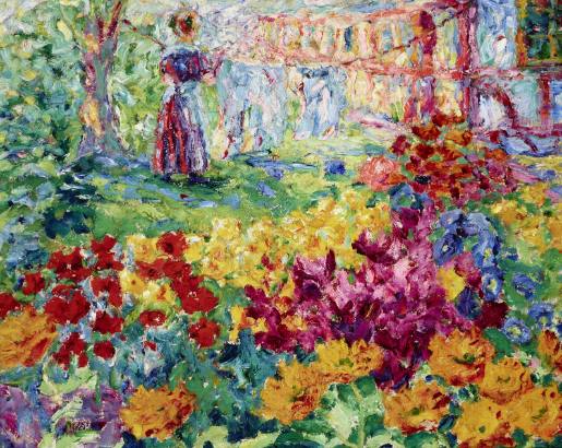 Flower Garden (Girl and Laundry)