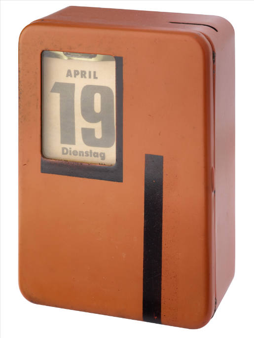 Coin bank with calendar