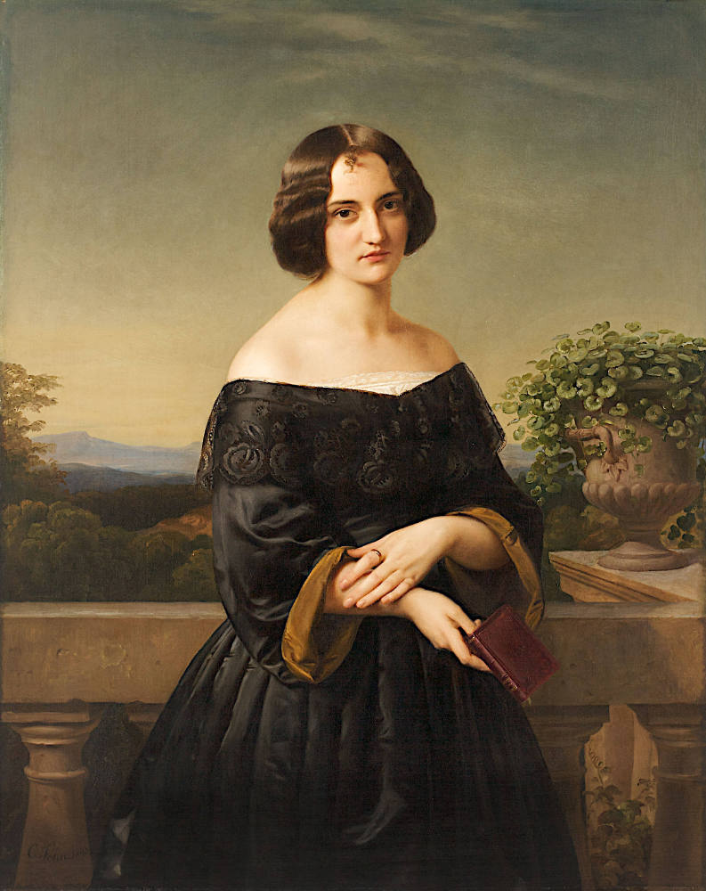 Carl Ferdinand Sohn, Bildnis der Malerin Marie Wiegmann, 1843, Kunstpalast, Düsseldorf, Inv.-Nr…