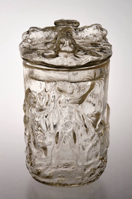 Covered goblet with triumph of Neptune