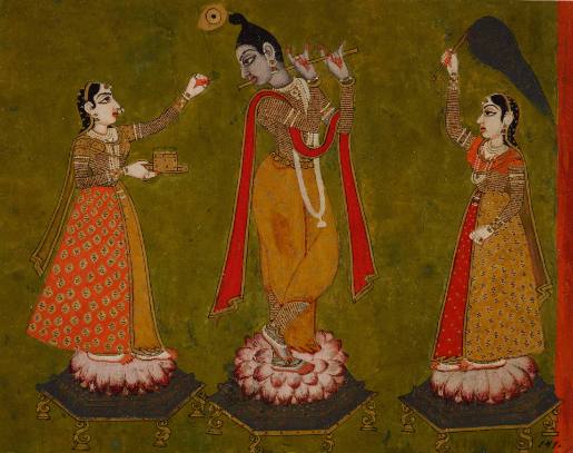 Krishna And His Two Wives