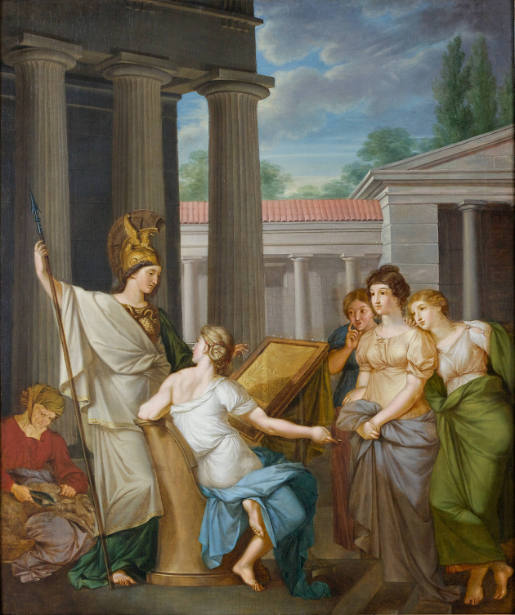 Athena Teaches Weaving