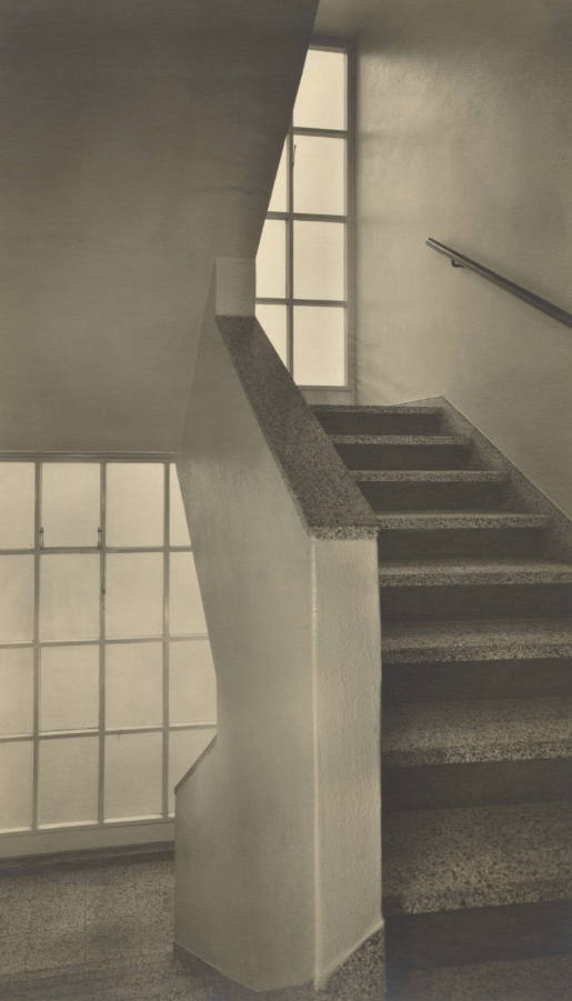 Wire Association Public Relations Building, Staircase Detail, Düsseldorf, Architect Bernhard Pfau