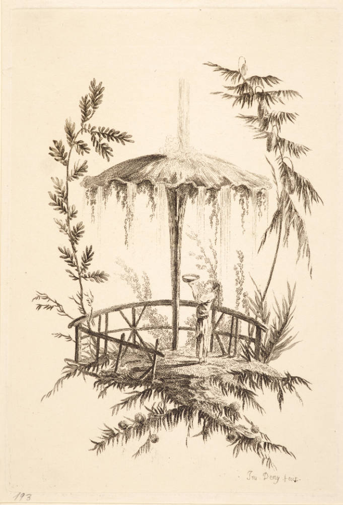 Folge von sechs chinesischen Brunnen