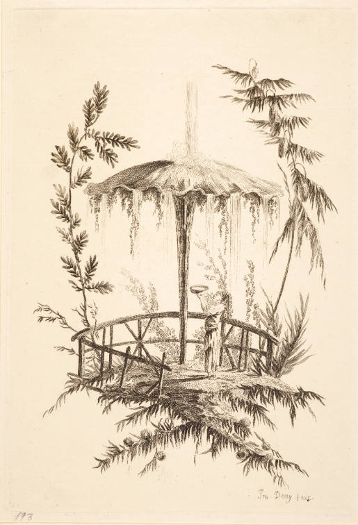 Series of six Chinese fountains