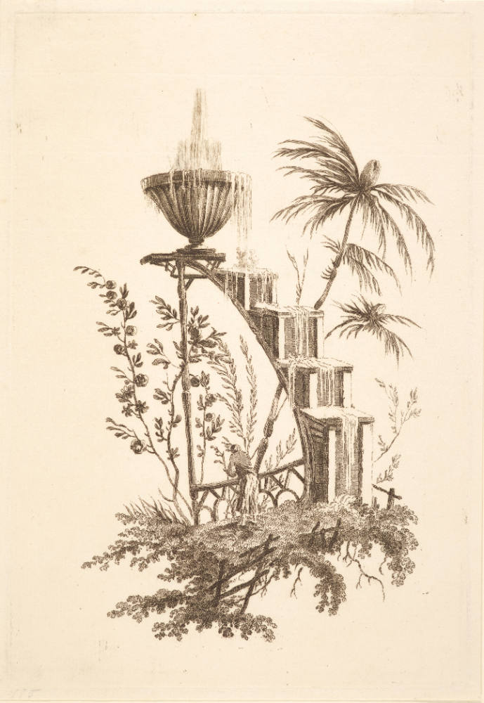 Folge von sechs chinesischen Brunnen