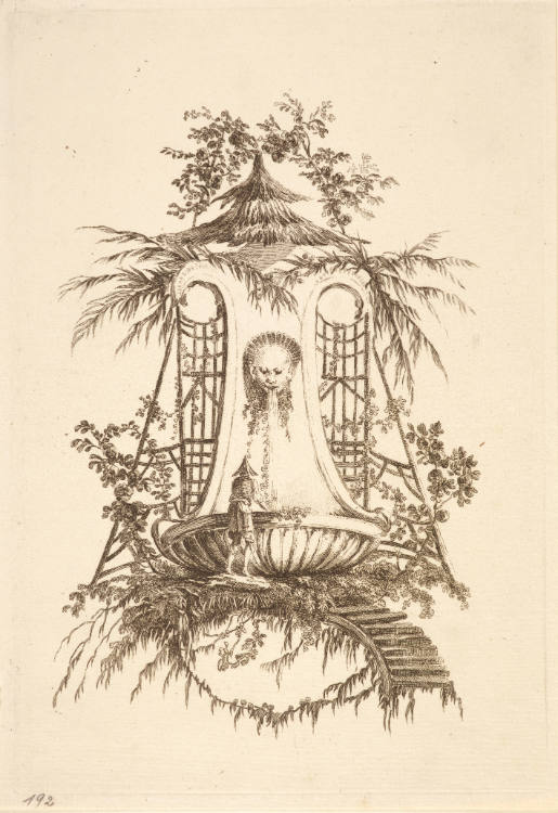 Series of six Chinese fountains