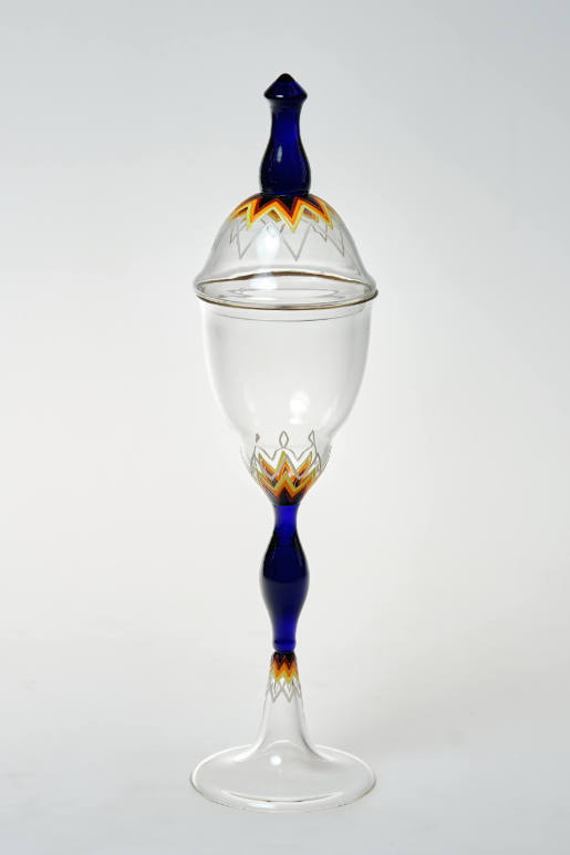Covered ornamental goblet