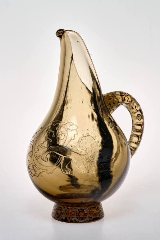 Pitcher with lion and lillies