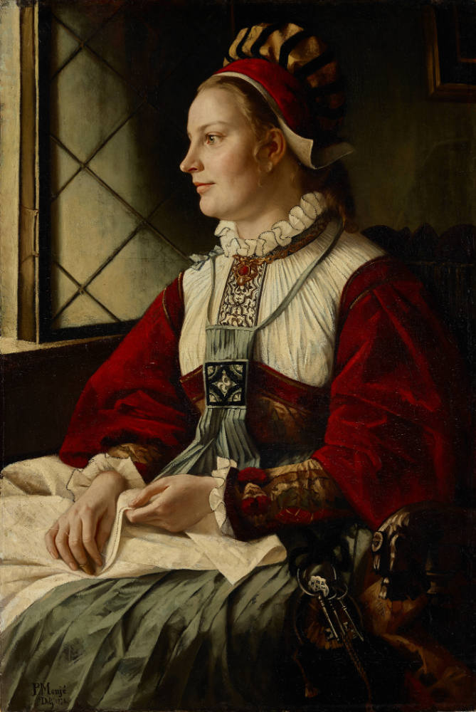 Dame in historischem Kostüm